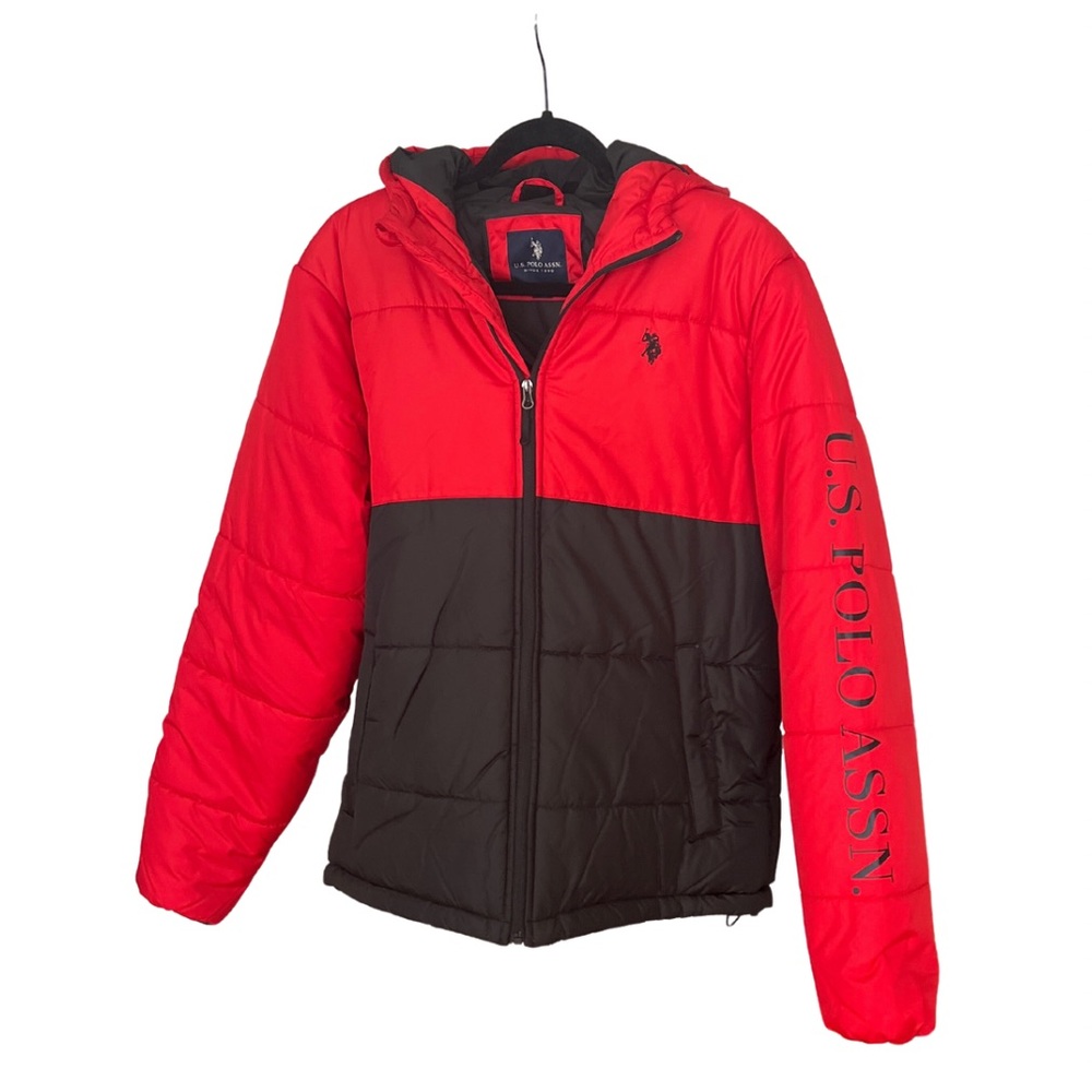 🔥 U.S. Polo Assn. Men’s Puffer Jacket - Size Medium 🔥